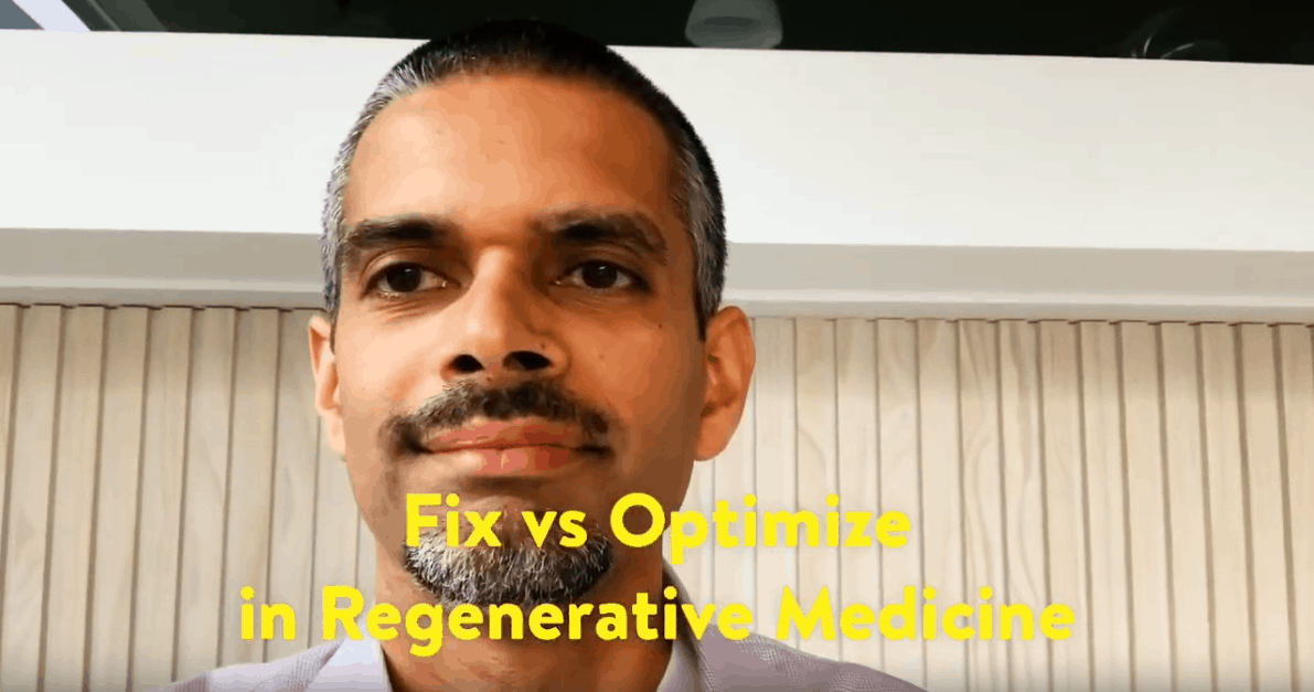 Fix vs Optimize in Regenerative Medicine