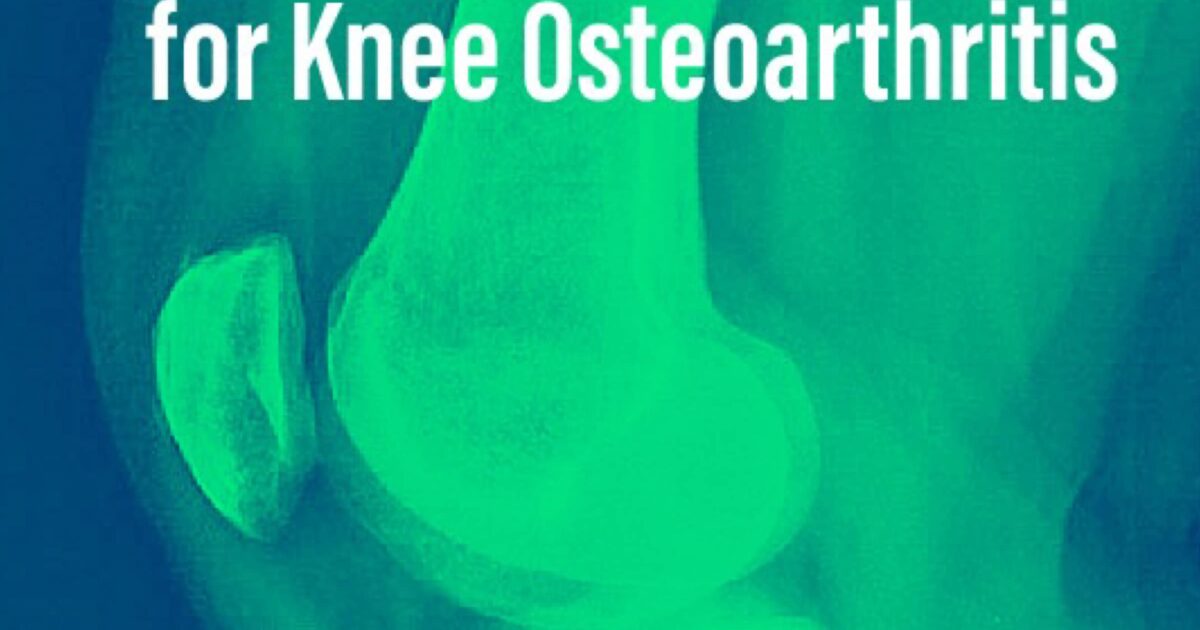 Non Surgical Treatment Options for Knee Osteoarthritis