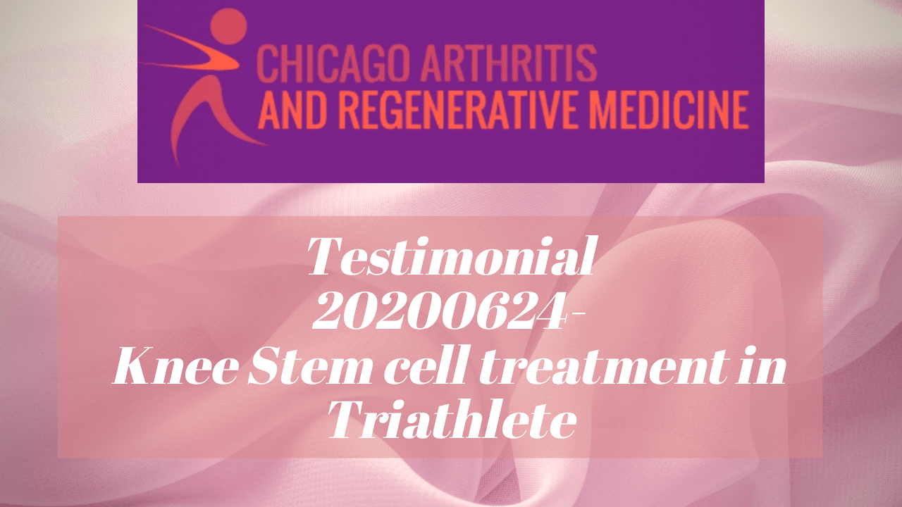 Testimonial- 20200624- Knee Stem cell treatment for a Triathlete