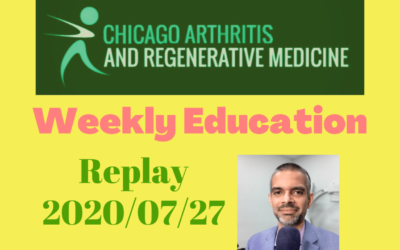 Weekly Educational Broadcast- 20200727- Can regenerative treatments help in bone on bone arthritis?