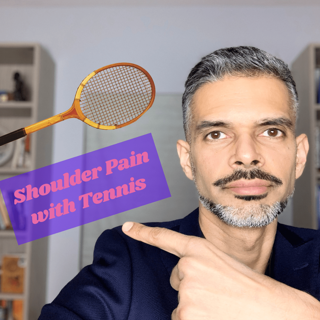Shoulder pain with tennis