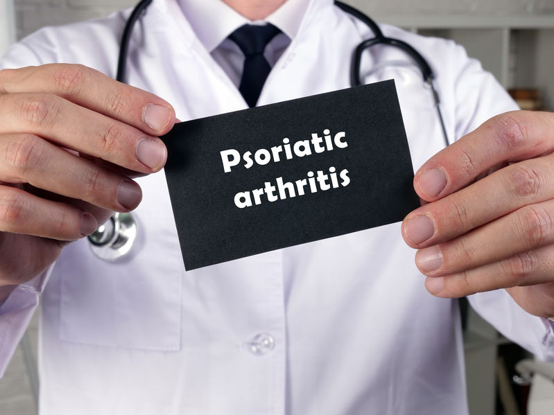 Psoriatic arthritis inscription on a piece of paper